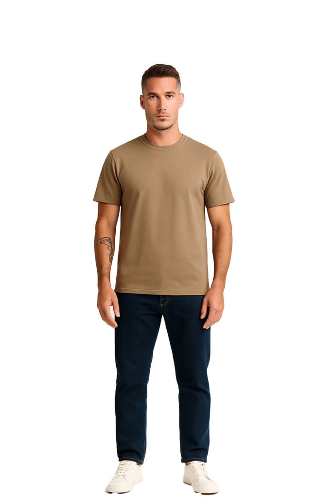 טי שירט Gant לגברים דגם Twill Texture