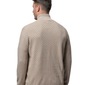 סווטשרט חצי רוכסן Gant לגברים דגם Micro Textured